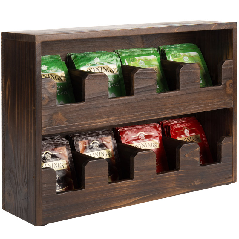 MyGift Wood Tea Bag Holder Box Wayfair